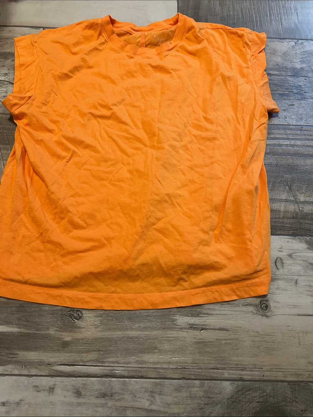 Women’s Orange Short-Sleeve Crewneck T-Shirt a new day large